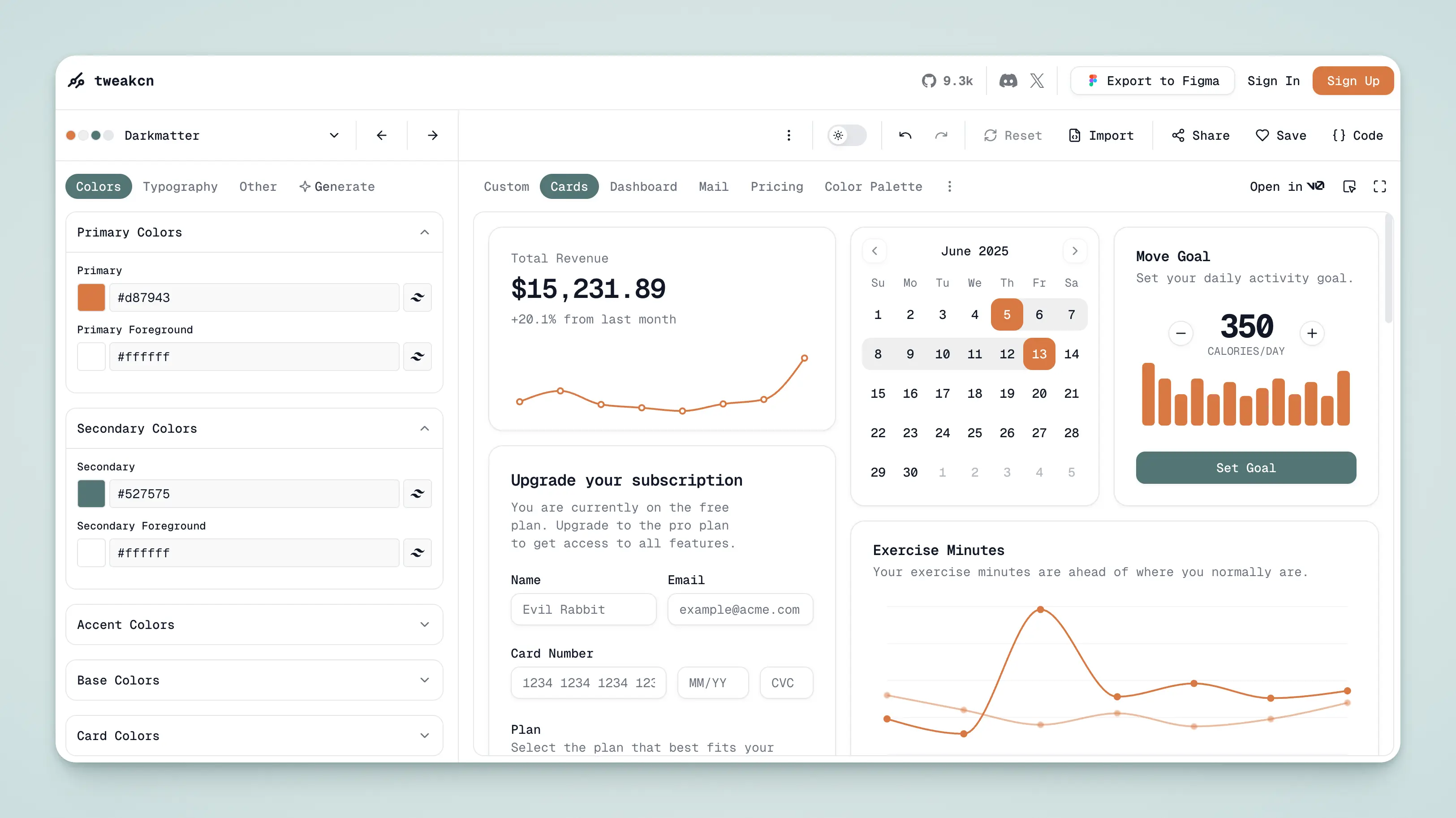 Tweakcn Theme